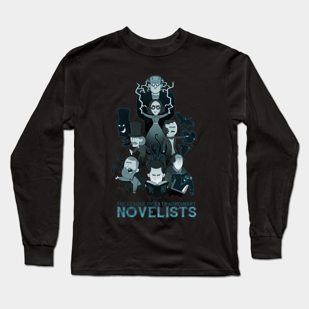 Extraordinary Novelists Long Sleeve T-Shirt by Queenmob